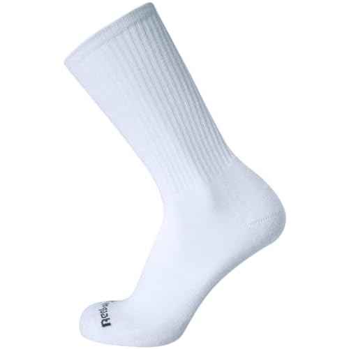Reebok Men's Crew Socks - 10 Pack Stretch Performance Cushioned Crew Socks - Arch Support Athletic Socks for Men (6-12.5)