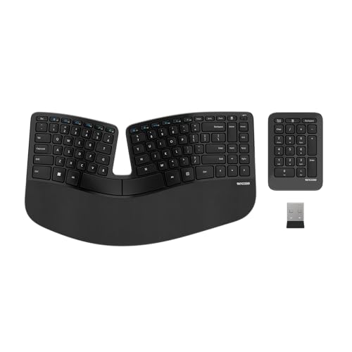 Incase Sculpt Ergonomic Keyboard – Designed by Microsoft – Split Keyset Design, Palm Rest, Contoured Layout, One-Touch Win...