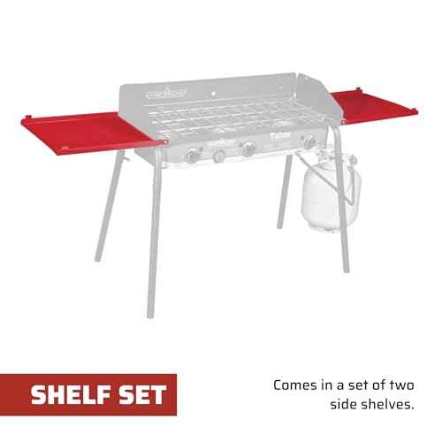 Camp Chef Folding Side Shelf Set for 2 Burners