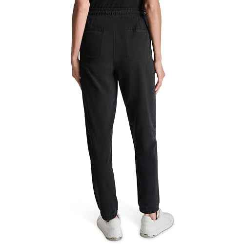 DKNY Women's Smocked Drawcord Waistband Knit Jogger