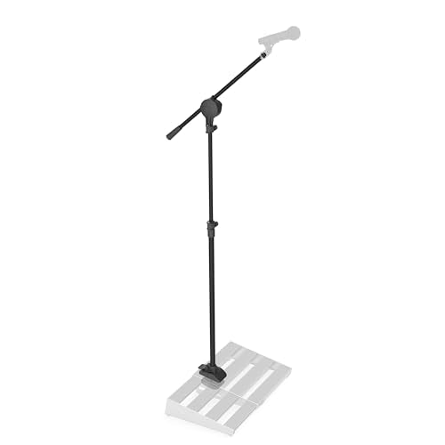 D'Addario XPND Pedal Board Mic Stand - Guitar Pedalboard Accessories - Works With XPND 2 and Most 2 Row, Rail Style Pedalb...