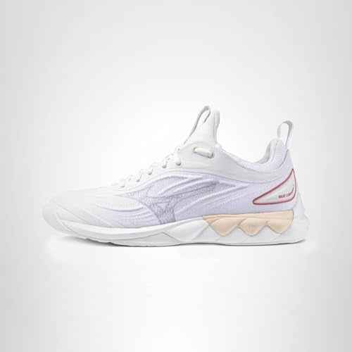 Mizuno Wave Luminous Women's Volleyball Shoe | Womens Indoor Court Shoe | White/Pink | US Women's 13.5