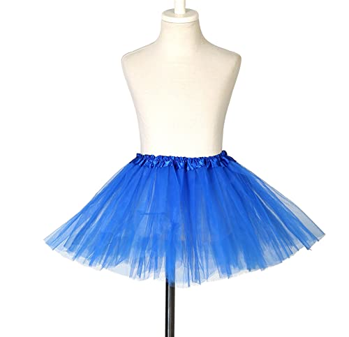 Kids Tutu Skirts 3 Layered Tulle, Fit Most 4-11 yrs Little & Big Girls for Dance Party Costume