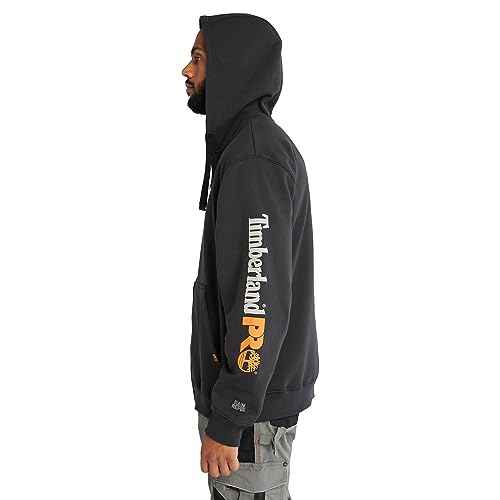 Timberland unisex adult Hood Honcho Sport Full-zip Hooded Sweatshirt Outdoors Equipment, Black, Small US