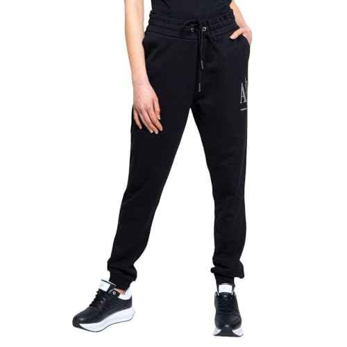 Armani Exchange Women's Drawstring Logo Studs Terry Jogger Pant