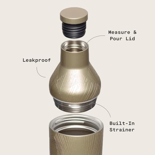Corkcicle Cocktail Shaker - Triple-Insulated Stainless Steel - Leak-Proof Lid with Built-In Strainer - Non-Slip Bottom - S...