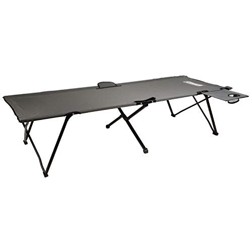 Coleman Pack-Away Camping Cot with Removable Side Table & Portable Camping Chair with 4-Can Cooler - Perfect for Camping, ...