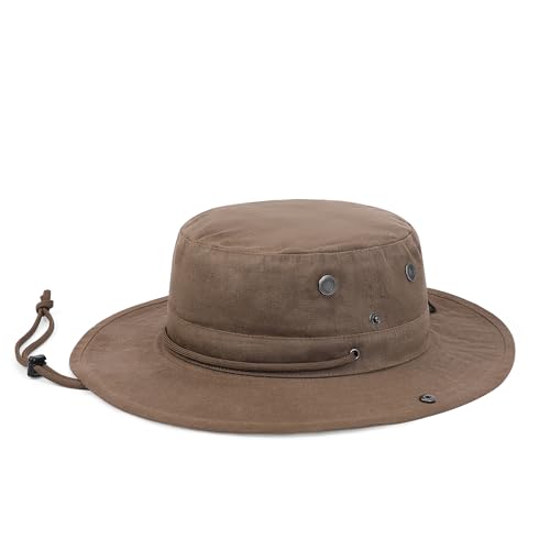 KANUT SPORTS Boonie Sun Hat with Wide Brim for Women & Men, Waterproof for Fishing, Hiking