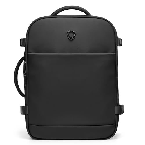 Traveler's Choice Markham 27L Backpack, Expandable, Business, Travel, Work, Office, Camping, Hunting, Fishing, Black, Large