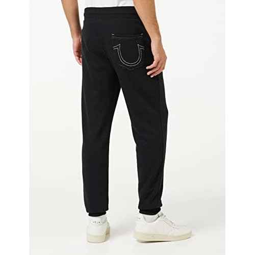 True Religion Men¡¯s Classic Logo Jogger Sweatpants ? Soft Men¡¯s Joggers with Pockets, Comfortable Sweat Pants