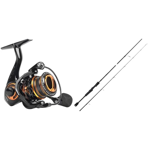 KastKing Zephyr 1000 SFS Finesse Ultralight-Ice Spinning Fishing Reel & KastKing Crixus Fishing Rods, Spinning Rod 6ft 6i...