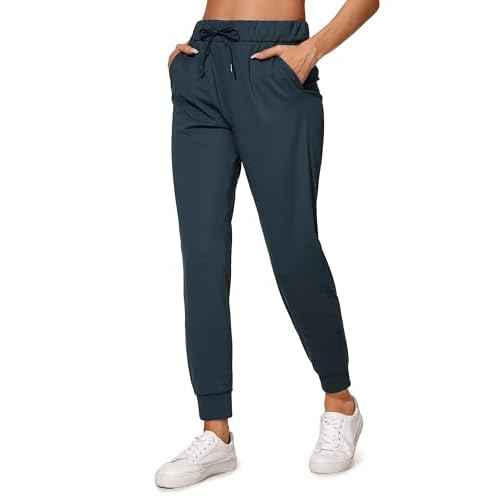 CRZ YOGA 4-Way Stretch Workout Joggers for Women 28" - Casual Travel Athletic Pants with Pockets