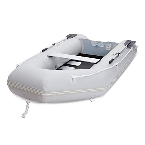 CO-Z 10 ft Inflatable Dinghy Boats with Aluminium Alloy Floor, 4 Person Portable Boat Raft, Inflatable Touring Kayak for A...