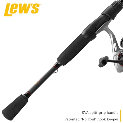 Lew's Laser LSG Speed Spin Spinning Reel and Fishing Rod Combo, IM6 Graphite Blank Fishing Rod, Right or Left-Hand Retriev...