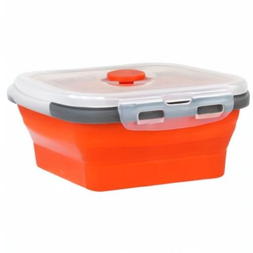 CARTINTS Set of 3 Collapsible Food Storage Containers Collapsible Silicone Bowls, Silicone Lunch Containers with Airtight ...