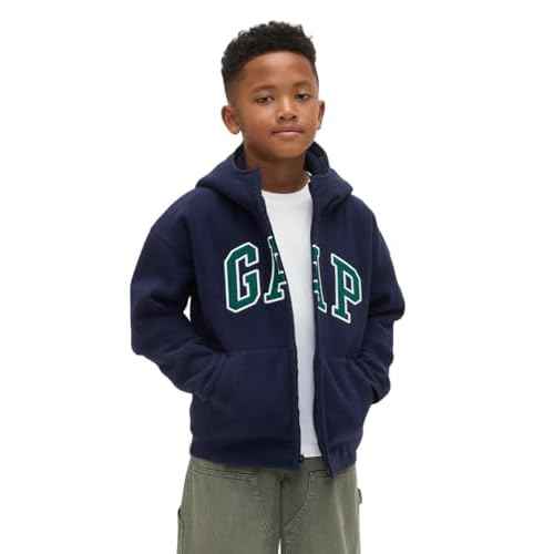 GAP Boys' Fleece Knit Full Zip Hoodie