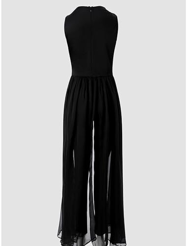 chicyes Womens One Piece Elegant Overlay Jumpsuit Dressy Sexy Bodycon Formal Sleeveless Rhinestone Romper Party Outfits