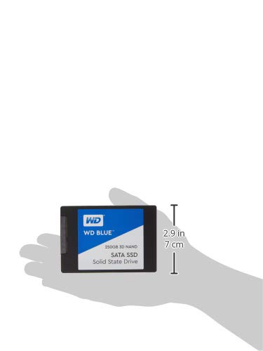 Western Digital 250Gb Wd Blue 3D Nand Internal Pc Ssd - Sata Iii 6 Gb/S, 2.5/7Mm, Up To 550 Mb/S - Wds250G2B0A