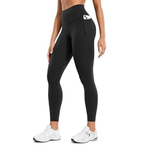 CRZ YOGA Butterluxe Workout Leggings Pockets 25'' - High Waisted Gym Womens Yoga Pants Buttery Soft