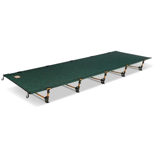 Kelty Lowdown Camping Cot, Tent and Car Camping Bed, Aluminum Frame, Lightweight Carry Size, Fern Green