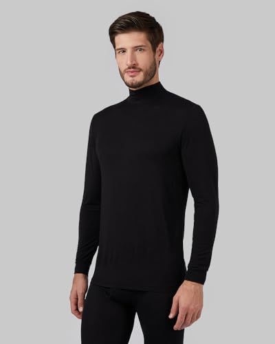 32 Degrees Heat Men’s Lightweight Baselayer Mock Neck – Thermal Long Sleeve Top for Winter Layering