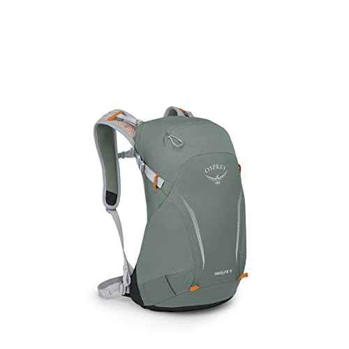 Osprey Hikelite 18L Lightweight Hiking Backpack - Durable Travel Daypack with Rain Cover for Men and Women, Pine Leaf Green