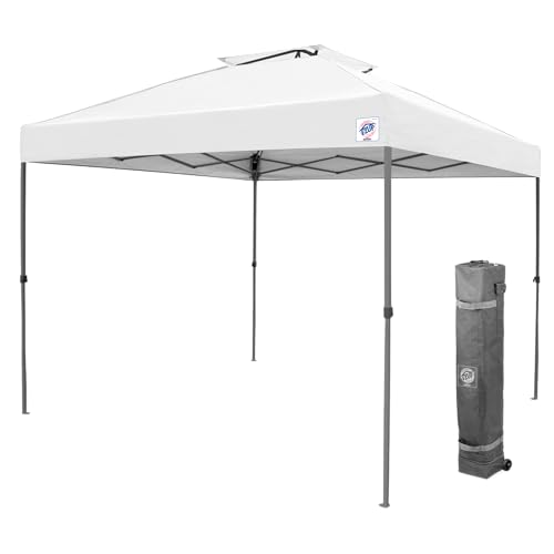 E-Z UP Patriot ONE-UP Technology Vented Shelter, 10' x 10', White