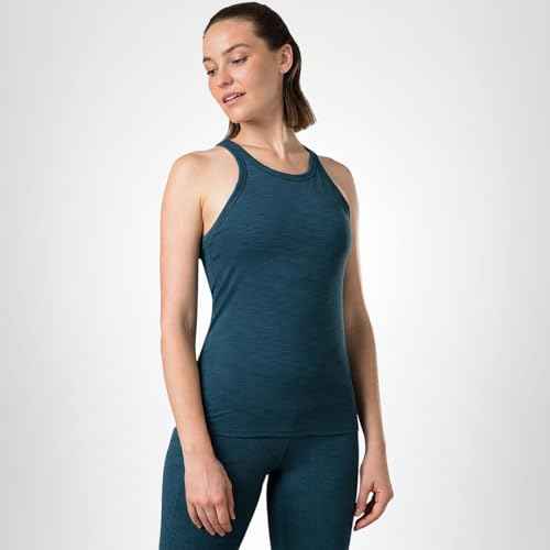prAna Women's Becksa Tank, Bluefin Heather, Large