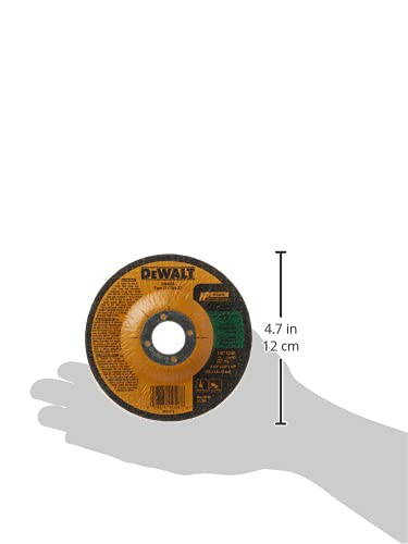 DEWALT 4-1/2" Cut Off Wheel, Concrete/Masonry, 4-1/2" x 1/8" x 7/8" (DW4528) , Yellow