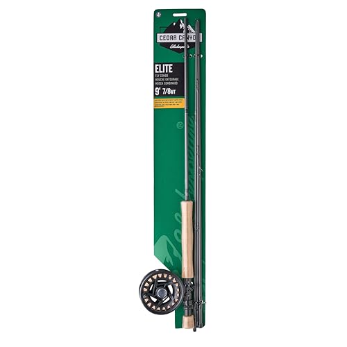 Shakespeare Cedar Canyon Elite Fly Reel and 9' Rod Combo, 4-Piece Graphite Blank Construction