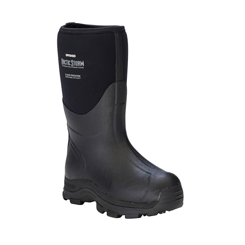 Dryshod Arctic Storm Winter Boot | Mid-Calf Height |Black/Grey | Waterproof | Extreme Cold |ARS-MM-BK