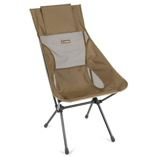 Helinox Sunset Chair Lightweight High-Back Collapsible Camping Chair Coyote tan, 3.4Ibs Outdoor Chairs, Picnic Chair, Port...