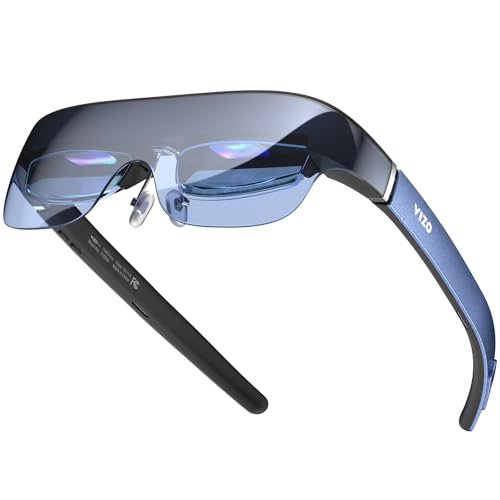 TOZO VIZO V1 AR Glasses with 1800-Nit Ultra-Bright Display, Built-In Stereo Speakers, Adjustable Myopia Correction (0–50...