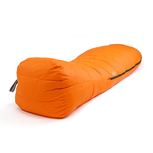ZOOOBELIVES 10 Degree Down Sleeping Bag for Adults, 4-Season Cold-Weather Mummy Bag, Roomy Fit, 550+ Fill Power Warmth, Li...