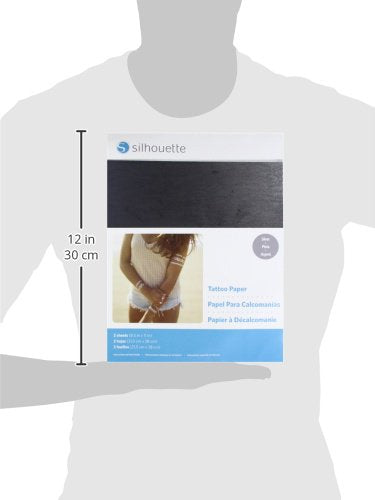 Silhouette America Silver Silhouette 8.5X11 Temporary Tattoo Paper 2/Pkg