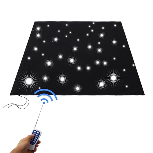 LED Star Light Curtain 13ft x 13ft Foldable DMX Control LED Stage Starry Sky Cloth Background 320 LEDs Star Light Curtain ...