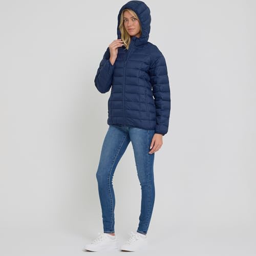 Spyder Packable Puffer Jacket Womens with Hood, Lightweight Full Zip Winter Quilted Womens Puffer Coat