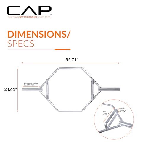 CAP Barbell Olympic Trap Bar | Multiple Grip Options