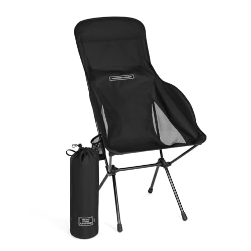 Temple Street Equipment TSE HC100 Camping Chair, 3.36lbs Lightweight Folding Chair with Cup Holder, Portable and Easy to C...