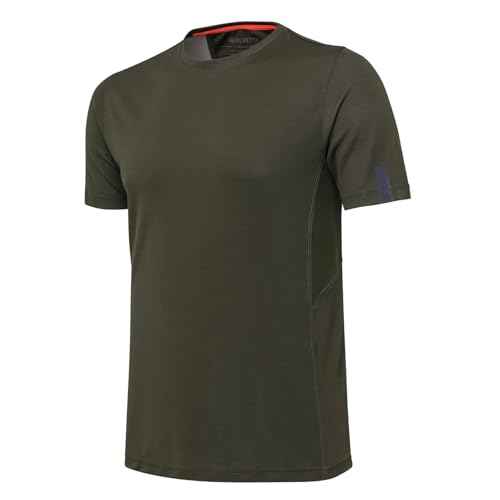 Beretta Men's Ice Power Lightweight Breathable Quick-Drying Straight Cut Short Sleeve Shooting T-Shirt