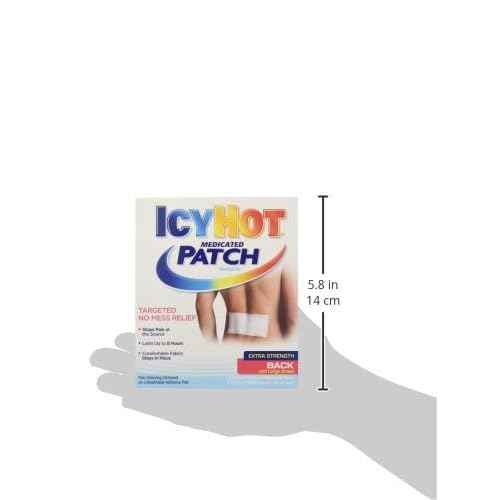 Icy Hot Medicated Patch, Large, 5 Count (Pack of 6) (30 Patches) (Extra Strength) ? Packaging may vary