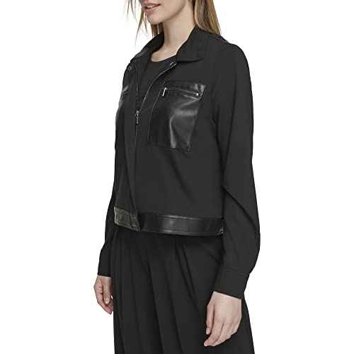 Calvin Klein Women's Jacket Knit Zip Front