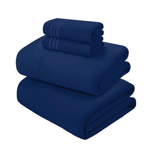 Mocassi 4-Piece Extra Deep Pocket 16-24 Inch Air Mattress Bed Sheet Set- 4PC Sheet Set with Smart Pockets Ideal for Air Be...