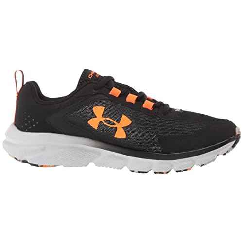 Under Armour Men's Charged Assert 9 Marble, Black/Blaze Orange, 10.5 Medium US