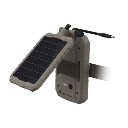 Stealth Cam Sol-Pak 3000mAh Solar Battery Pack with Adjustable T-Swivel Brackets, Durable ABS Housing, and LED Battery Indicator (2-Pack)