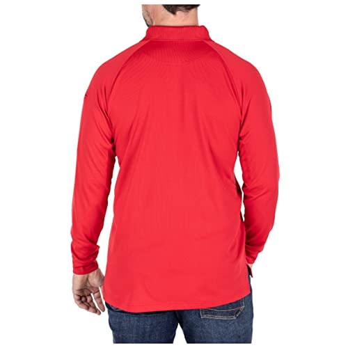 5.11 Tactical Men's Performance Long Sleeve Work Polo, 100% Polyester Fabric, Style 72049/72049T