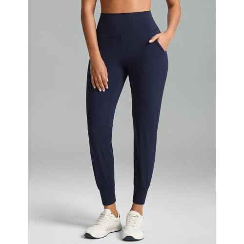 Colorfulkoala Women's High Waisted Joggers with Pockets Full Length Sweatpants & Lounge Pants