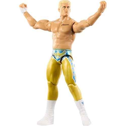 Mattel WWE Cody Rhodes Action Figure, Main Event Series #159, 6-inch Collectible Superstar with 14 Articulation Points & Life-Like Look