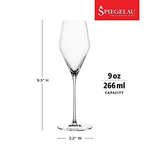 Spiegelau Definition Champagne Flutes, Elegant Crystal Champagne Glasses Gift Set, Perfect for Prosecco, Sparkling Rose, M...