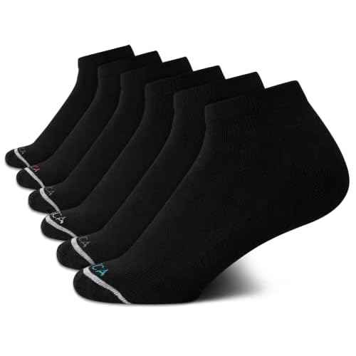 Nautica Womens Quarter Socks ? 6 Pack Cushioned Moisture Wicking Breathable Womens Crew Socks for Running and Workouts